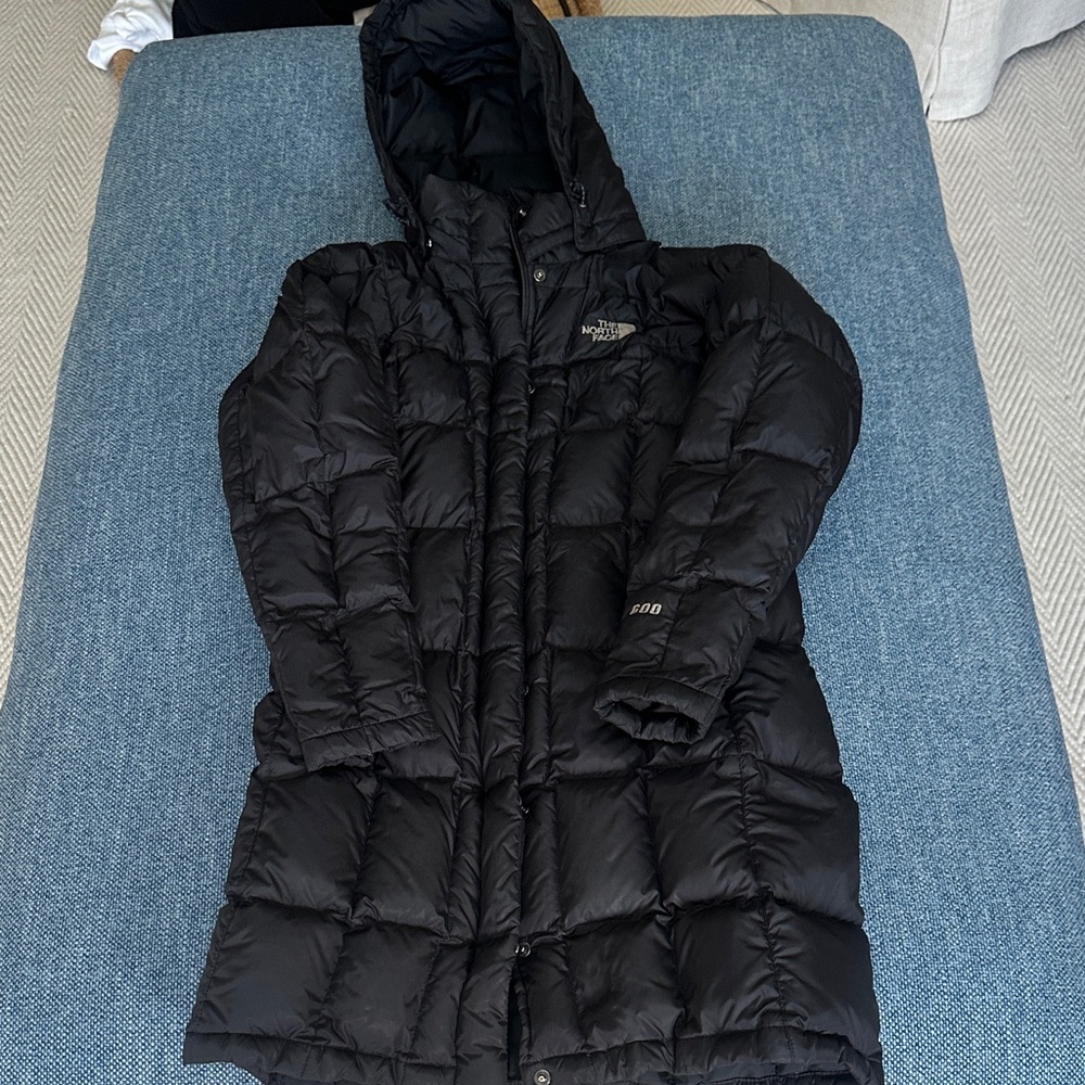 Women's North Face Black Puffer Coat